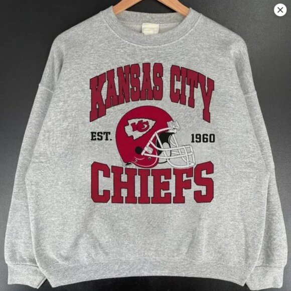 Retro Kansas City Chiefs 1960 Sweatshirt N FL American Football Conference Shirt - Picture 1 of 3